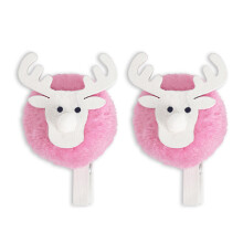 2 STKS Kerst Herten Vorm Houten Clips Houten Foto Houder-Roze