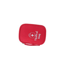Compact opbergzakje voor medicijnen, buiten-S Rood