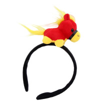 Plush Horse Headbands Festival Theme Event Hairband for-red
