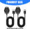 Fixation magnétique flexible de câble de chargement-Port USB A 4