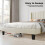 Levede Double Plush Upholstered Panel Bed Beige 3