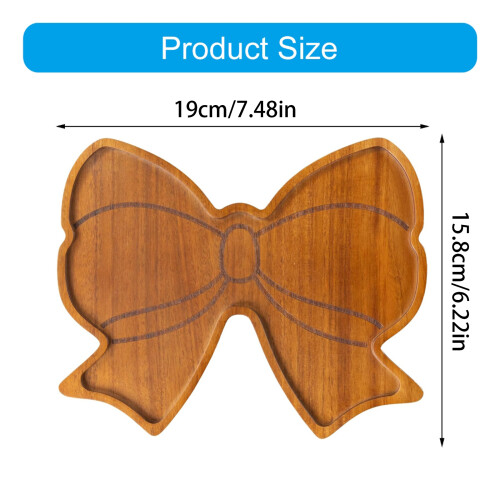 Fillable Bowtie Charcuterie Board Box Serving Platters-bow tie 1