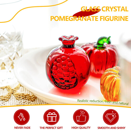 Miniature Glass Fruit Sculpture Realistic Fruit-Pineapple 2
