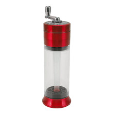 50 mm Tabakmühle aus Zinklegierung manuell rot