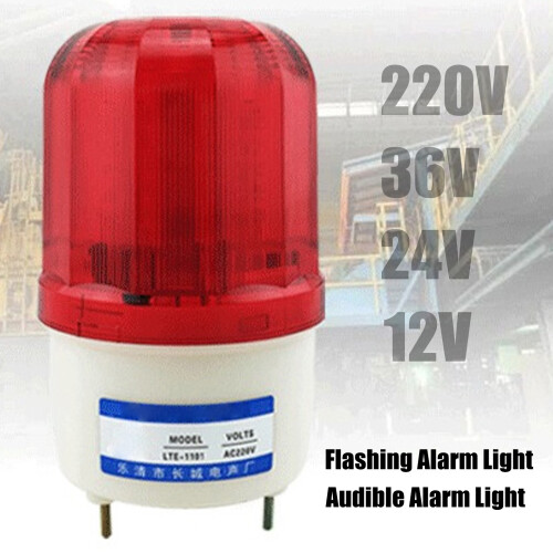 Warning Light Red Alarm Beacon With/Without-36V with sound 1