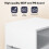 Levede  Bedside Tables Modern Nightstand White Storage Drawer Shelf for Bedroom 5