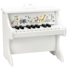 Brinquedo musical - VILAC - Piano animais do mundo Sarah Betz - 18 teclas - Suporte para partituras - 3 anos e mais