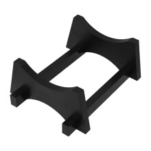 Black Wooden Beverage Dispenser Stand Oak Barrel Holder