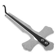 Metal Jaw Harp Silver Cross Shape Folk Instrument for Musicians