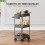Homcom Carrito de Cocina Gris 42 x 42.5 x 76 cm 3