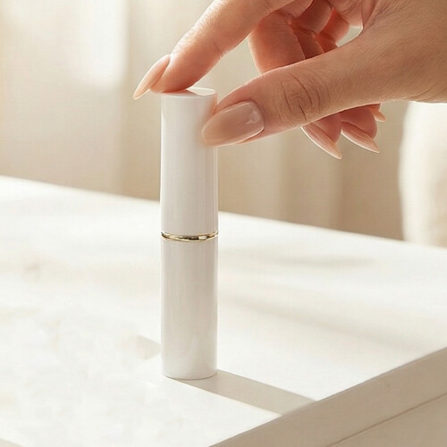12Pcs White Refillable Plastic Lipstick Tubes for DIY Lip Balm Storage 2