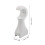 2Pcs Solid Wood Curtain Rod Wall Brackets White Elegant Home Decor 2