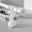 2Pcs Solid Wood Curtain Rod Wall Brackets White Elegant Home Decor 8