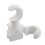 2Pcs Solid Wood Curtain Rod Wall Brackets White Elegant Home Decor 11