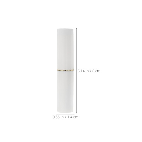 12Pcs Plastic Lip Balm Tubes White Reusable Empty Lipstick Tubes DIY 1