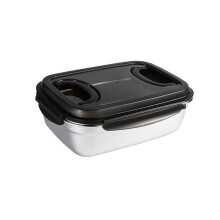 Die robuste Lunchbox aus rostfreiem Stahl mit dichtem-XL-GRÖSSE