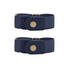 Quick Adjustable Waist Cinching Belt Stretchy Waist Band-Blue
