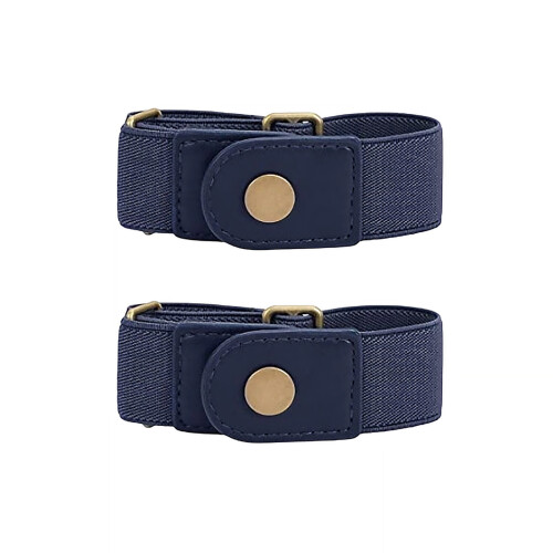 Ceinture élastique flexible et réglable pour femmes et-Bleu