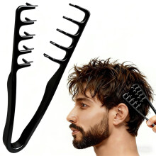 Lockenkamm Textur Kamm,Haarzange Texturkamm Texture Comb Styling Kamm Roots Volume Tool für Die Haarwurzeln Mit Ponyansatz Pflegen