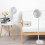 Cordless Folding Fan Cooling Wireless Portable Rechargeable Fan 2