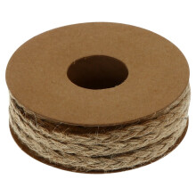 Jutebandrolle – 914 cm x 3 mm, Naturhanf-Bastelband