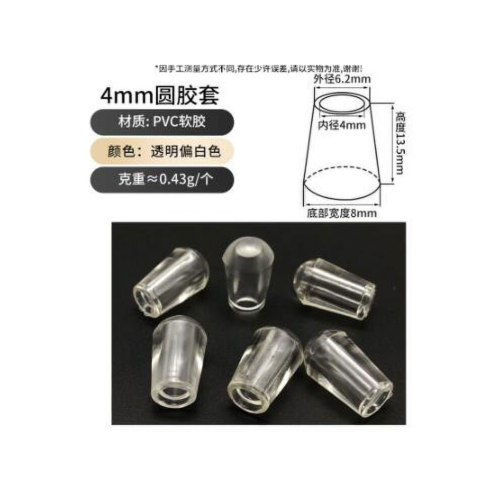 100Pcs White Plastic Thread End Caps For 5Mm Hooks 9499224337114