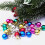 Mini julgransfärgtuber 2 cm DIY-pyntapysselset 1