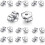 Chiusure per orecchini in argento sterling 925, 20 pezzi 1