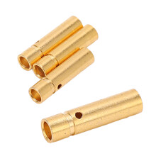 10 pièces 12.031 fiches banane plaquées or 3.0mm