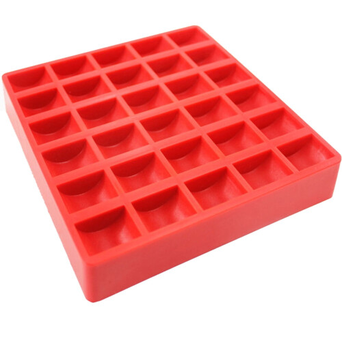 Plastikowe pudełko na monety, czerwone, 1 sztuka