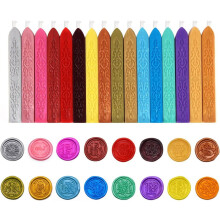 Siegelwachs-Sticks, 16 Farben, für Karten, Briefe und Bastelarbeiten