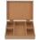Caixa de presente de madeira marrom sem acabamento 19 x 11,5 x 7,5 cm 1
