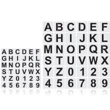 72-teiliges Set wiederverwendbarer Alphabet-Schablonen (4 Zoll)