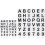 72-Piece 4-Inch Reusable Alphabet Stencils 1