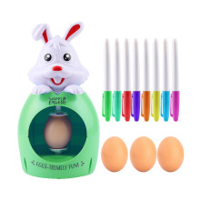 Kit per decorare le uova di Pasqua con trottola, 3 uova e 8 pennarelli