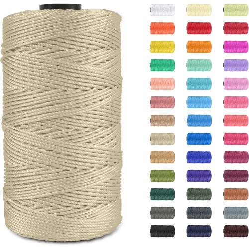 Corda macrame PP 1.5mm  rópa daite casta 656ft