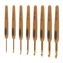 darabos ergonomikus horgolótű, 2,5–6 mm alumínium