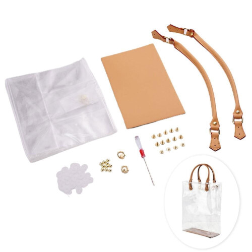 Διάφανη τσάντα Tote από PVC DIY – Μεγάλη χωρητικότητα, εύκολο καθάρισμα 1