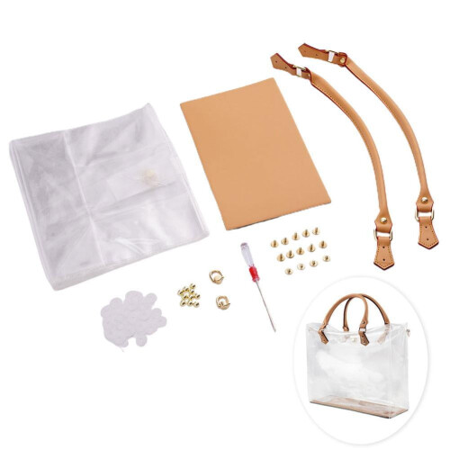 Διάφανη τσάντα Tote από PVC DIY – Μεγάλη χωρητικότητα, εύκολο καθάρισμα 2