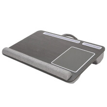 Purpose Laptop Desk Leg Table Design of Double Anti Slip Bar Embedded Mouse Pad Use with Sofa Bedroom Portable