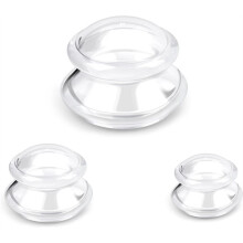 Siliconen Cuppingtherapiesets, Cuppingkit voor Massagetherapie, voor Cellulitisvermindering, Gewrichtspijn en Spierpijn
