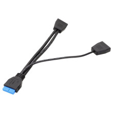 Kabel Rozszerzeń USB 3.0 19-Pinowy do Płyty Głównej Komputera, Kabel Rozgałęźny USB 3.0 19-Pinowy 1 do 2