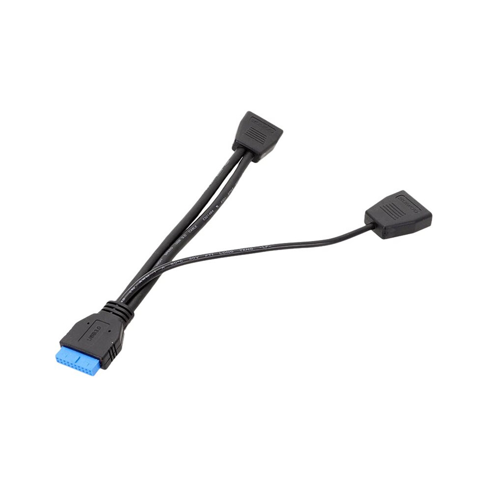 Computer Motherboard Usb3.0 19Pin Expansion Cable Usb 3.0 19 Pin 1 To 2 Extension Splitter Cable 6032129678727