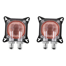 2X Gpu Water Block Cooling Double Channel of Copper Column Video Image Card Water Cooler Radiator 0.4mm for  W40