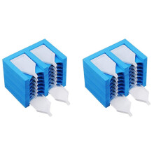 2X 16 Schlitze Diamant Malerei Tablett Organizer Diamant Malerei Zubehör Tablett Diamant Malerei Werkzeuge Kits Organizer Blau