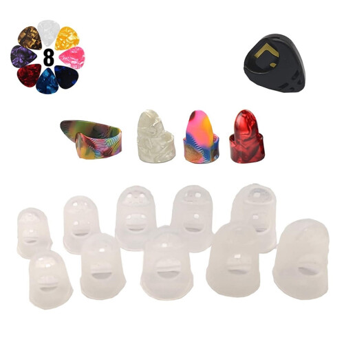 Guitar  Kit Include Thumb Finger Picks,Fingertip Protectors for Guitar Ukulele & Other String Instruments