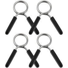4 Pack Dumbbell Spring Collars, Exercise Barbell Clip Clamps for Weight Dumbbells Gym Fitness Training Weight-Lifting