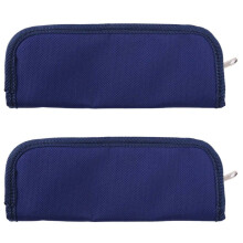 2X Portable Insulin Cooler Bag Diabetic Insulin Travel Case Cooler Pill Box Aluminum Foil Ice Bag (Navy )