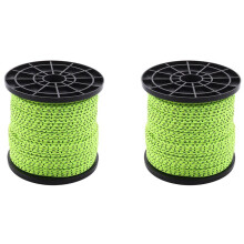 2 Pcs 4mm 50M/16.4Ft Glow in the Dark Luminous Reflective Tent Rope Guy Camping Cord