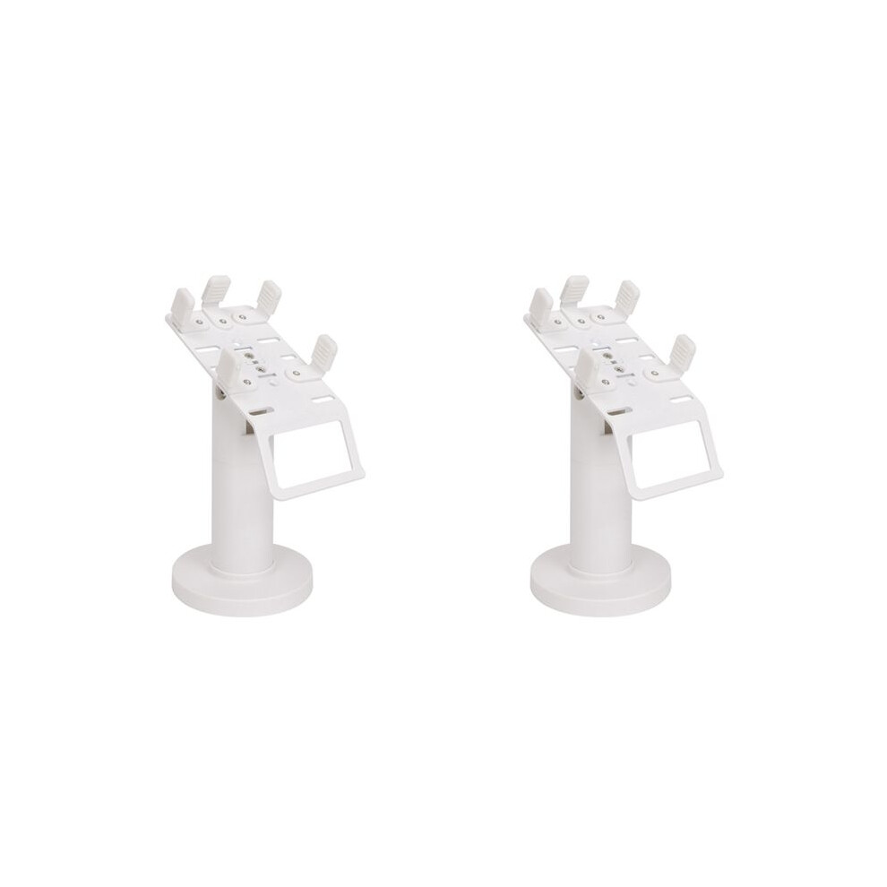 2X Universal Pos Machine Desktop Stand Rotatable Pos Cashiers Holder Rack Display Bracket White 4713546415271